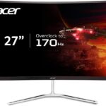 Acer 27" WQHD 2560 x 1440 1500R Curved PC Gaming Monitor - immersive gaming experience with sharp resolution and curved display.