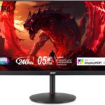 Acer Nitro 27" WQHD 2560 x 1440 PC Gaming IPS Monitor - High-resolution display for immersive gaming experience