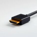 HDMI 2.1 cable showcasing advanced features for high-resolution video and audio, ideal for gaming and home theater setups.