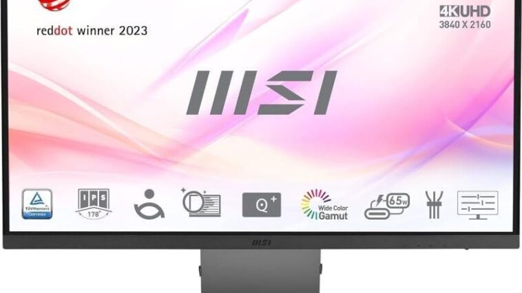 MSI Modern MD271UL 27 Inch 4K UHD Professional Productivity Monitor ideal for professional use