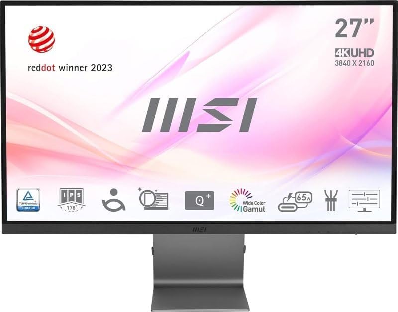 MSI Modern MD271UL 27 Inch 4K UHD Professional Productivity Monitor ideal for professional use