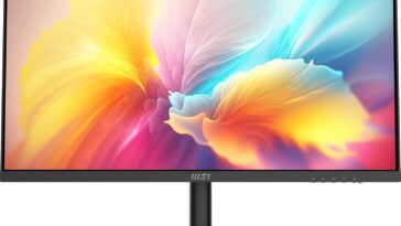 MSI Modern MD272XP 27-inch Flat PC Screen in Full HD LCD Black (1920 x 1080 pixels)