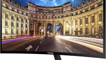 Samsung 23.5" CF396 curved computer monitor, ideal for immersive gaming and productivity tasks