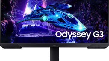 Samsung 24-inch Odyssey G3 G30D Series FHD Gaming Monitor - High performance gaming monitor with stunning visual quality