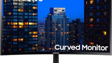 27 inch Samsung CF39 Series FHD 1080p curved computer monitor for immersive viewing experience