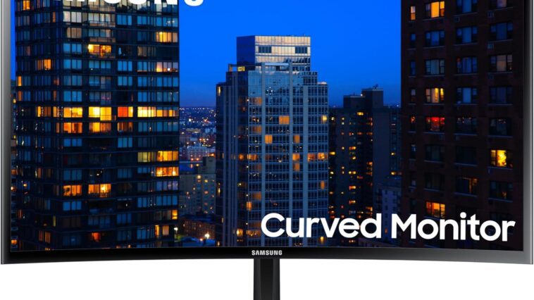 27 inch Samsung CF39 Series FHD 1080p curved computer monitor for immersive viewing experience