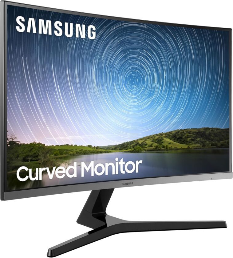 27-Inch Samsung CR50 Frameless Curved Gaming Monitor - Experience immersive gaming with this sleek and modern monitor from Samsung.