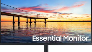 Samsung 32 inch flat computer monitor - sleek design perfect for work or play