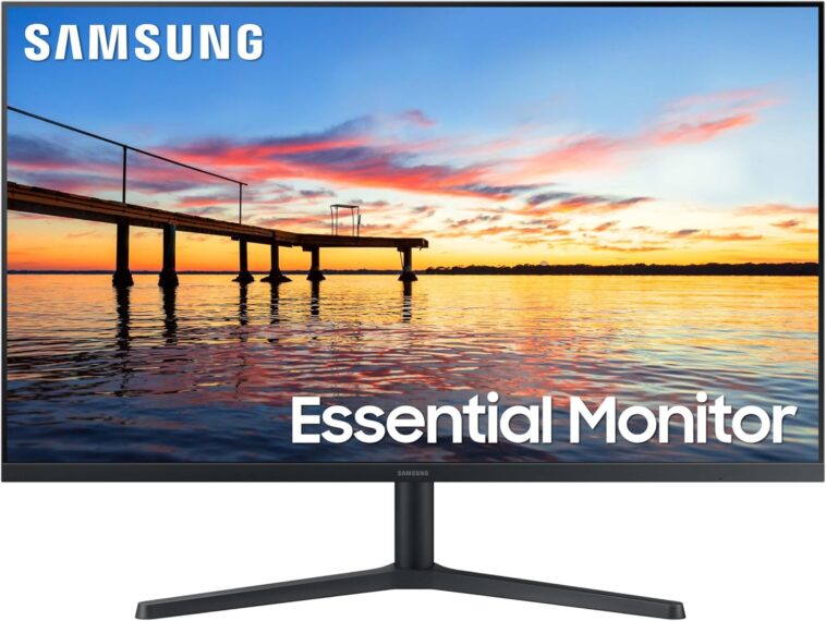 Samsung 32 inch flat computer monitor - sleek design perfect for work or play