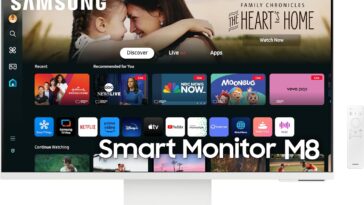 SAMSUNG 32 Inch M8 M80D Series 4K UHD Smart Monitor - High Quality Display Technology for Enhanced Viewing Experience