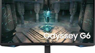 High-performance SAMSUNG 32" Odyssey G65B QHD 240Hz 1ms (GTG) HDR 600 Gaming Hub 1000R Curved Gaming Monitor for immersive gaming experience