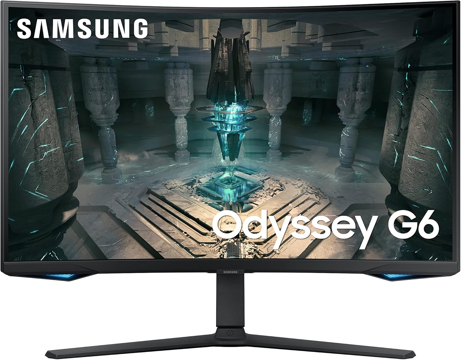 High-performance SAMSUNG 32" Odyssey G65B QHD 240Hz 1ms (GTG) HDR 600 Gaming Hub 1000R Curved Gaming Monitor for immersive gaming experience