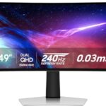 Highly immersive SAMSUNG 49 inch Odyssey OLED G93SC Series curved gaming monitor for ultimate gaming experience