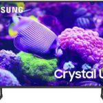 55-Inch Samsung Crystal UHD 4K DU7200 TV showcasing vibrant colors and stunning clarity, perfect for immersive home entertainment.