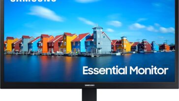 22-inch FHD 1080p Samsung S33A Series computer monitor showcasing crisp display quality