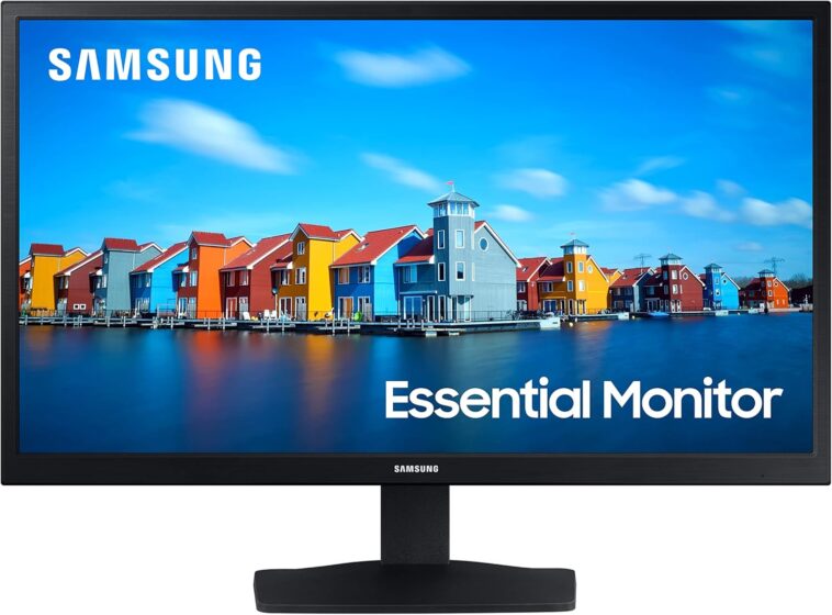 22-inch FHD 1080p Samsung S33A Series computer monitor showcasing crisp display quality