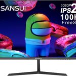 SANSUI 24 Inch Monitor with Built-in Speakers, USB Type-C, 100 Hz FHD 1080P Monitor - sleek and modern display with top-notch features