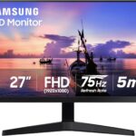 Samsung 27 T35F Series FHD 1080p Computer Monitor showcasing sleek design and vibrant display, ideal for home and office use