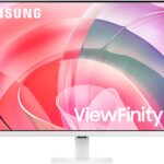 Sleek Samsung LS32D701EAUXXU 32-inch 4K monitor for optimal viewing experience