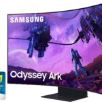 Samsung Odyssey Ark LS55BG970NUXXU gaming monitor with ultra wide screen and advanced features