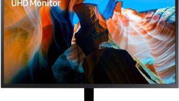 Samsung U32J590UQR UJ59 Series LED monitor - high resolution display with vibrant colors and sleek design