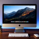 Using Mac as a Monitor for PC: A step-by-step guide showcasing a Mac display connected to a PC, illustrating the process of using a Mac as an external monitor.