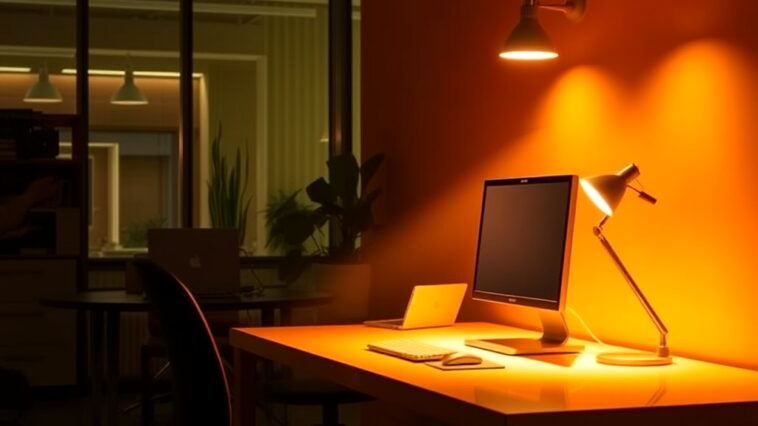 Understanding glare control in luminaires to enhance visual comfort for computer users, illustrating effective lighting solutions that reduce eye strain and improve productivity.